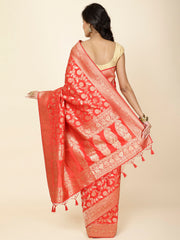 Zari Jaal Woven Handloom Saree