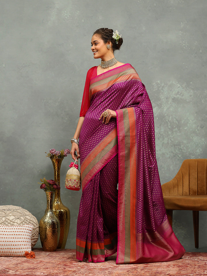 Wovn Border Art Silk Saree