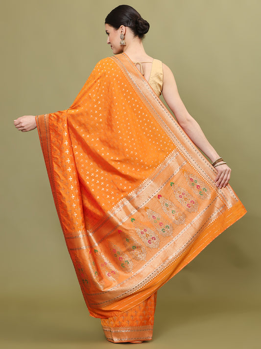 Stone Embroidery Banarasi Saree