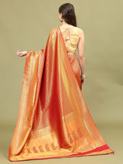 Zari Booti Woven Handloom Saree