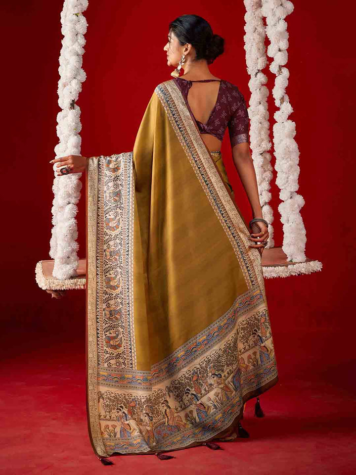 Printed Crepe Saree