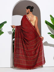 Digital Printed Art Silk Saree