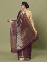 Zari Jaal Woven Crepe Saree