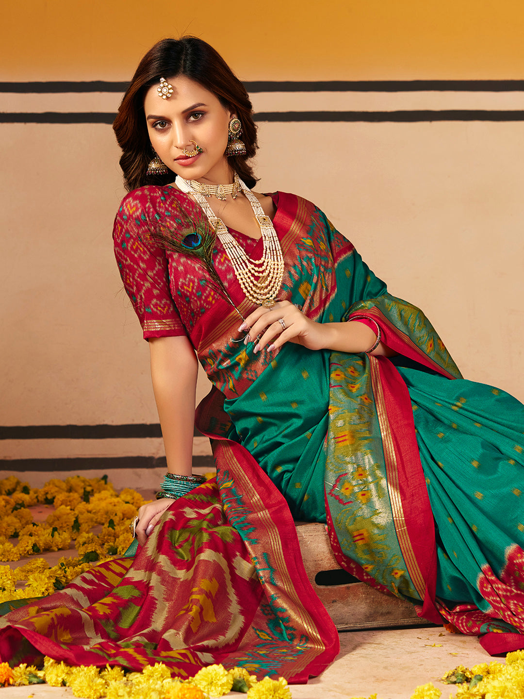Printed Art Silk Saree