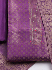 Woven Design Tissue Unstitched Suit With Dupatta