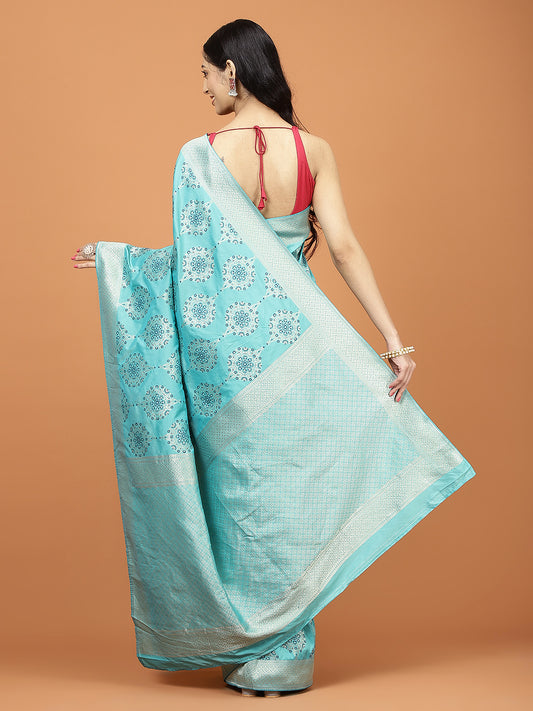 Zari Jaal Embroidery Banarasi Saree