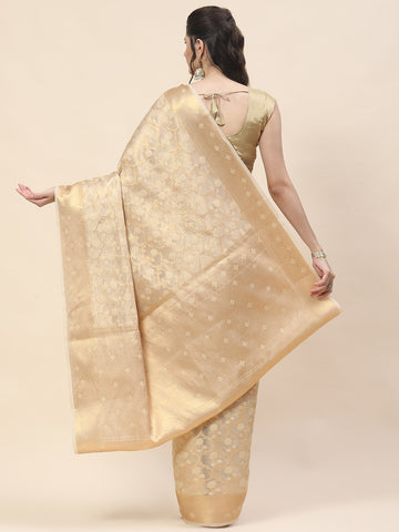 Zari Jaal Woven Cotton Saree