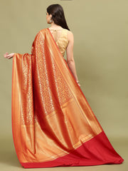 Zari Jaal Woven Handloom Saree