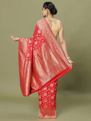 Zari Jaal Woven Crepe Saree