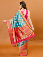 Zari Jaal Handloom Woven Saree