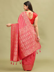 Zari Jaal Woven Handloom Saree