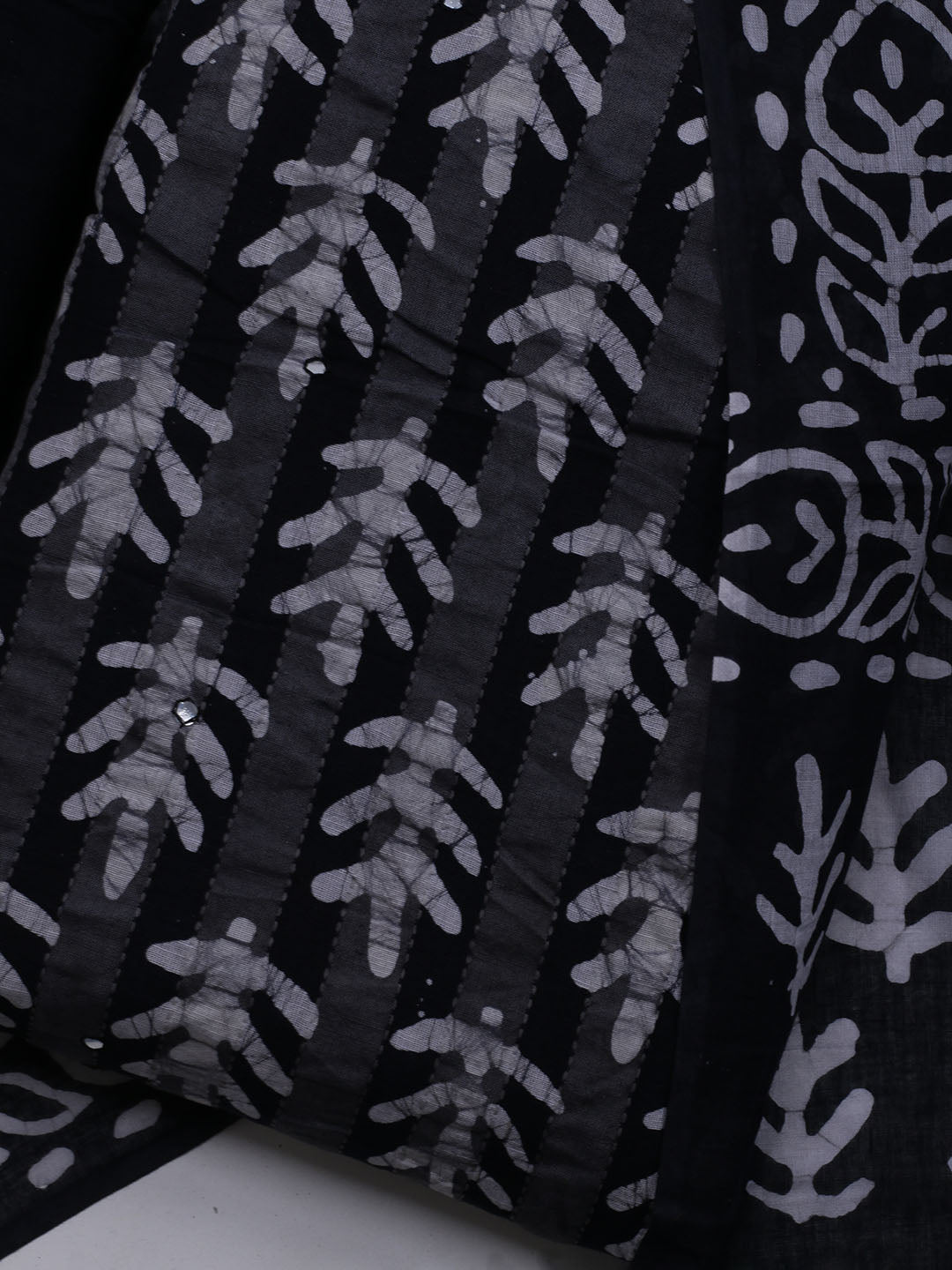 Printed Cotton Blend Unstitched Suit With Dupatta