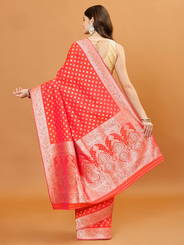 Zari Border Banarasi Woven Saree