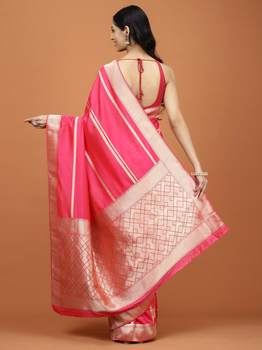 Stone Embroidery Banarasi Saree