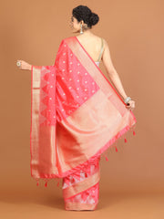 Zari Border Art Silk Woven Saree