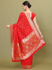 Stone Embroidery Banarasi Saree