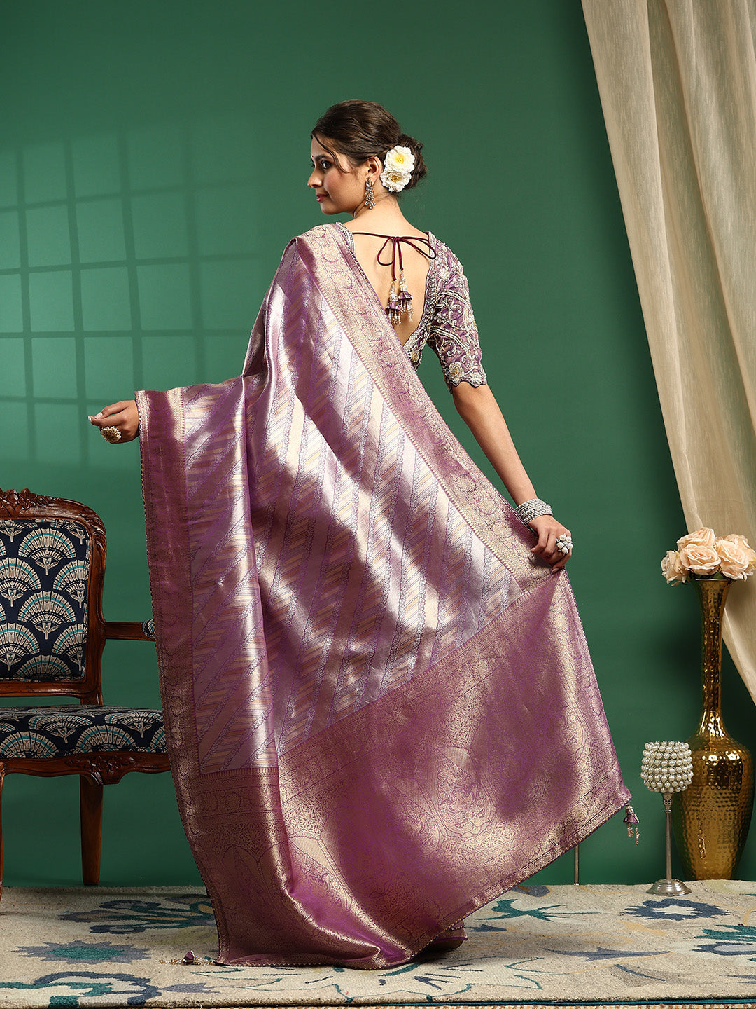 Embroidered Banarasi Saree