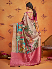 Printed Art Silk Saree