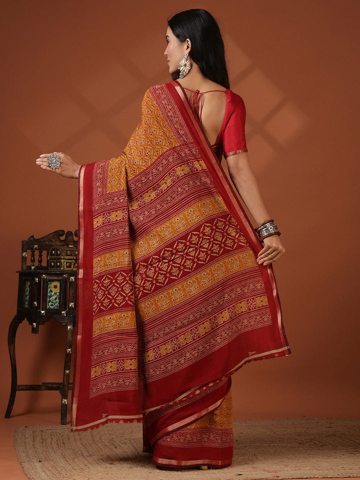 Digital Printed Art Silk Saree