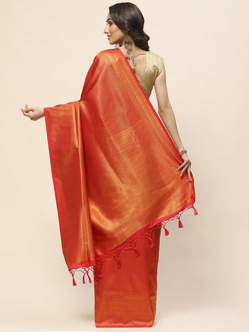 Zari Jaal Woven Handloom Saree