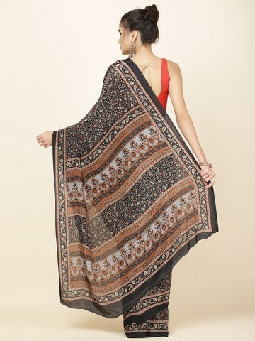 Printed Crepe Woven Saree