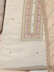 Neck Embroidery Tissue Unstitched Suit With Dupatta