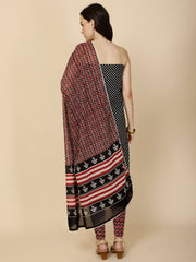 Printed Cotton Unstitched Suit Piece With Dupatta