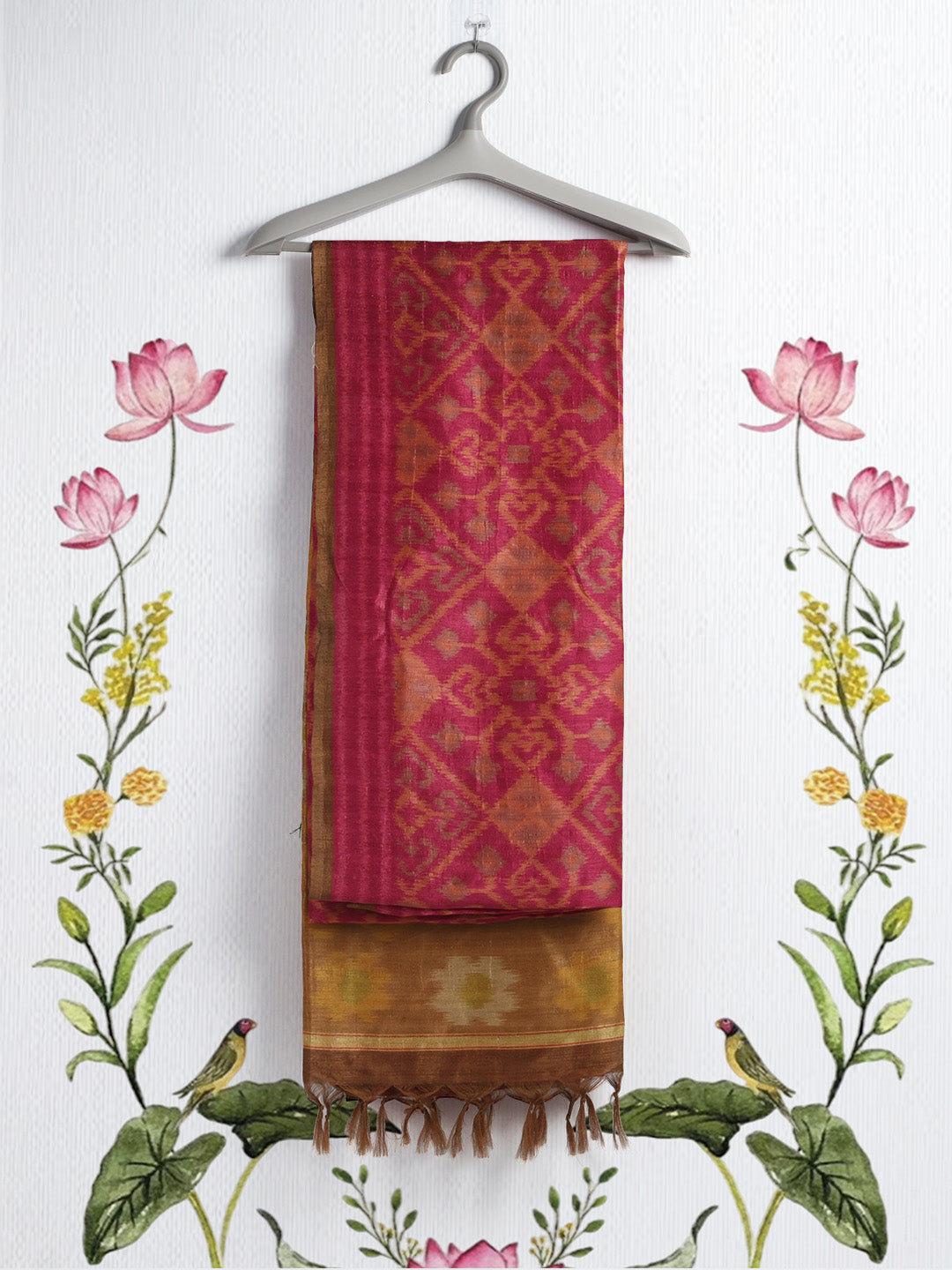 Printed Tussar Saree