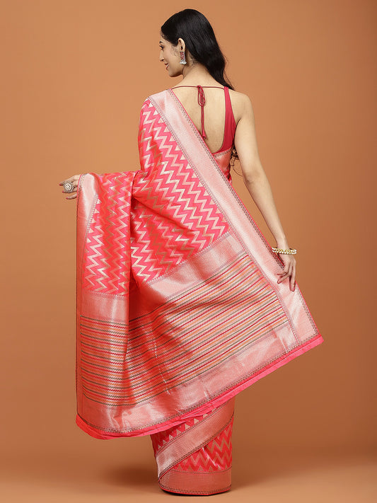 Stone Embroidery Banarasi Saree