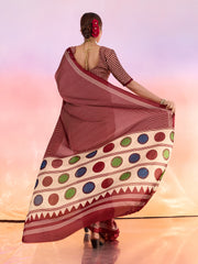 Printed Satin Saree