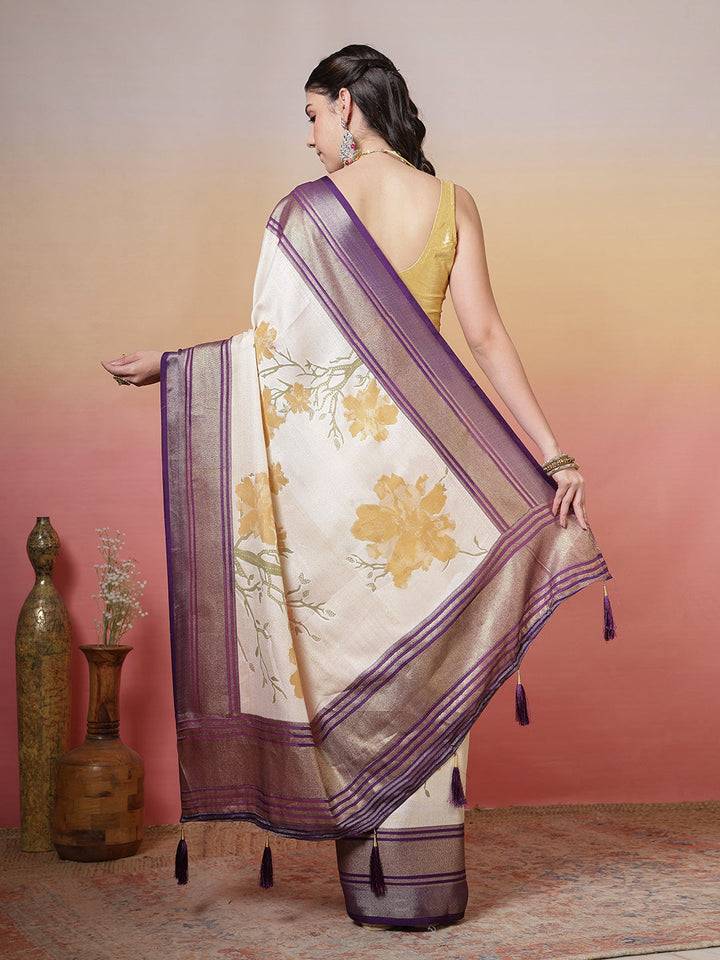Digital Floral Printed Georgette Saree