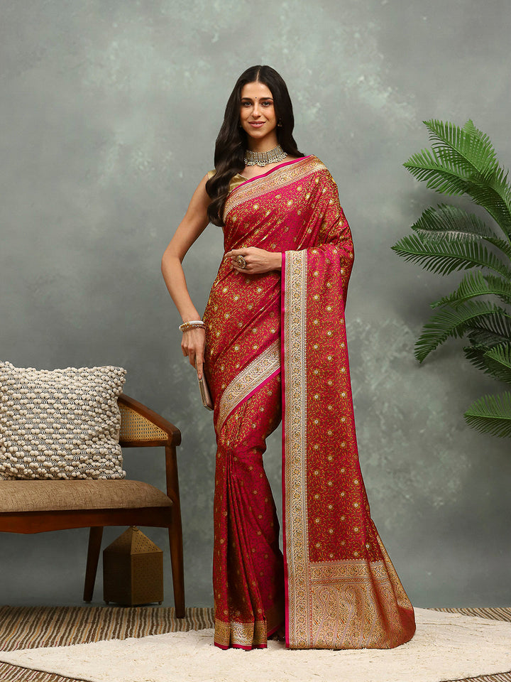 Jamavar Banarasi Woven Saree