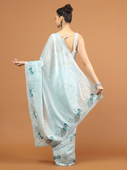 Stone Work Organza Saree