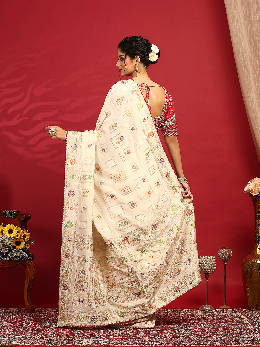 Embroidered Banarasi Saree
