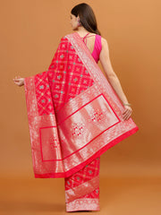 Zari Border Banarasi Woven Saree