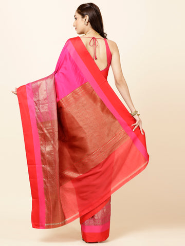 Zari Border Woven Cotton Saree