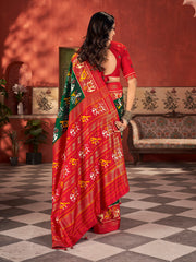 Printed Tussar Saree