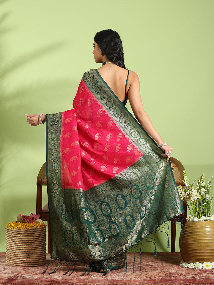 Plain Crepe Saree
