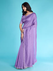 Stone Embroidery Tissue Saree