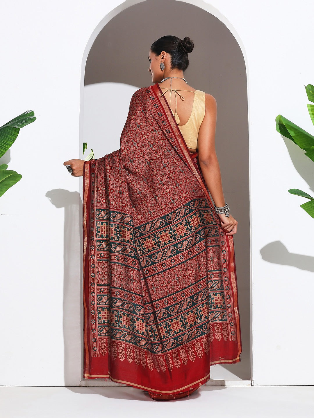 Digital Printed Art Silk Saree