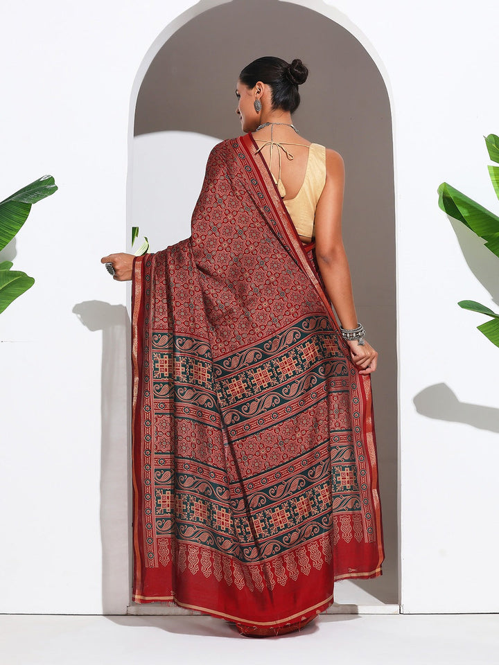 Digital Printed Art Silk Saree