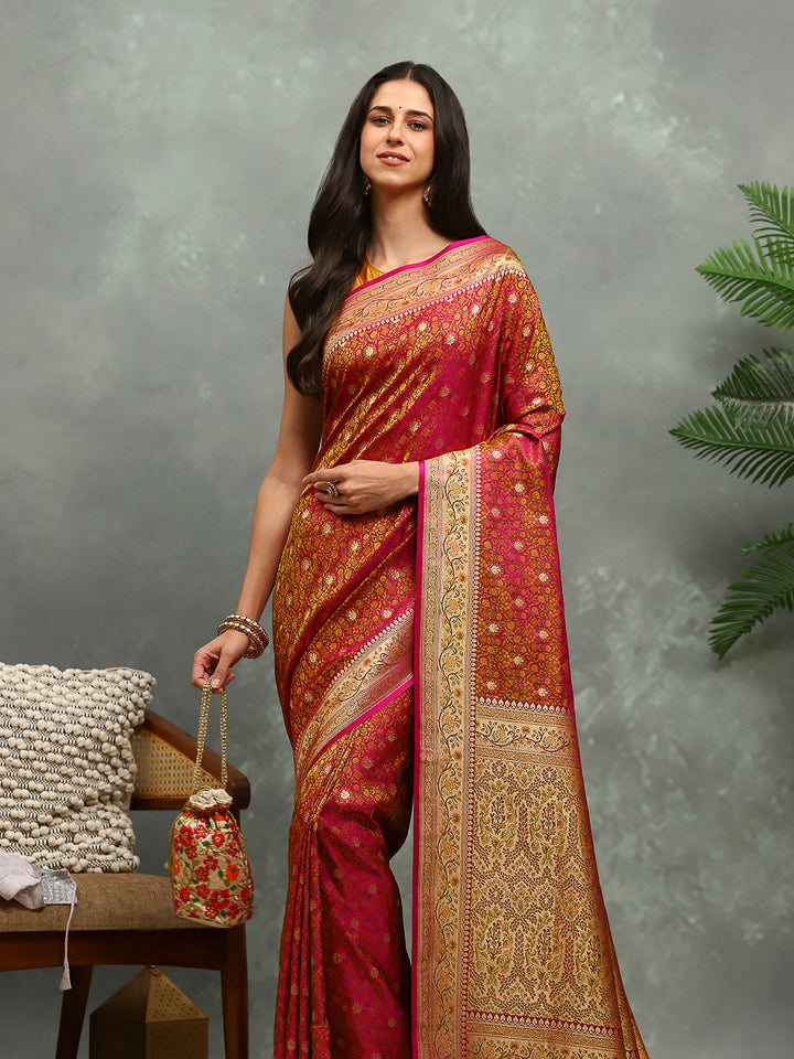 Jamavar Banarasi Woven Saree