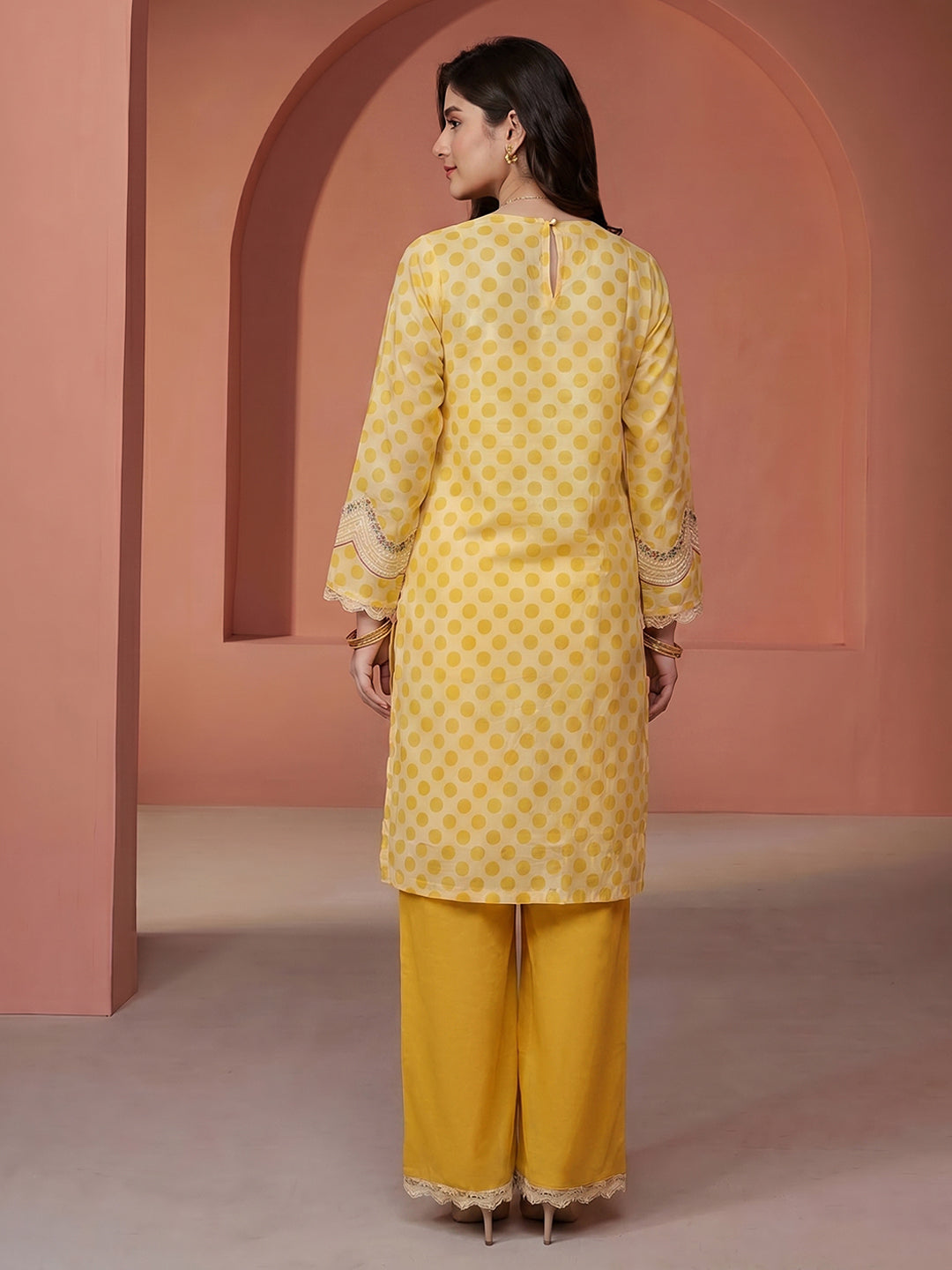 Printed Cotton Blend Kurta Set