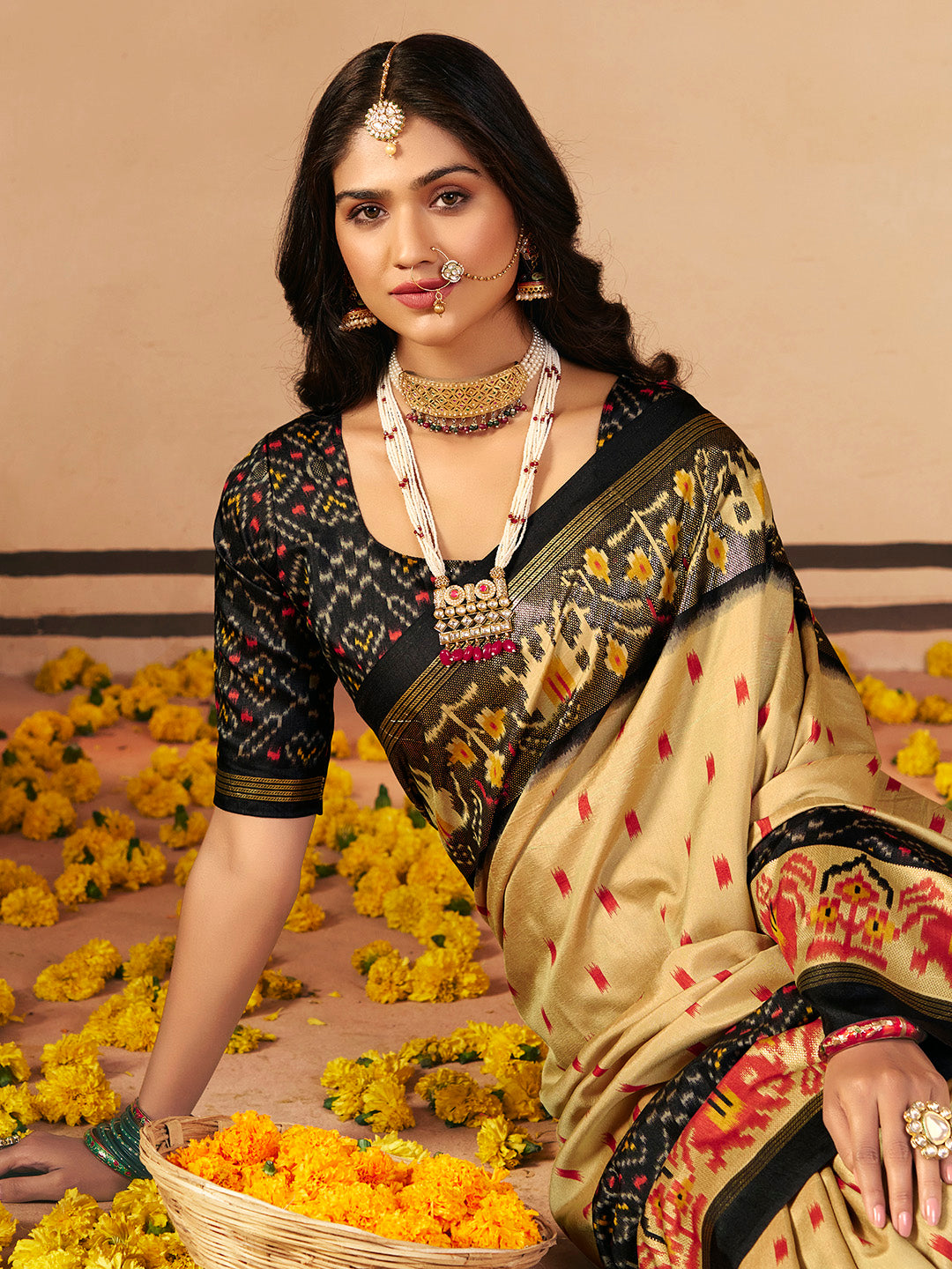Printed Art Silk Saree