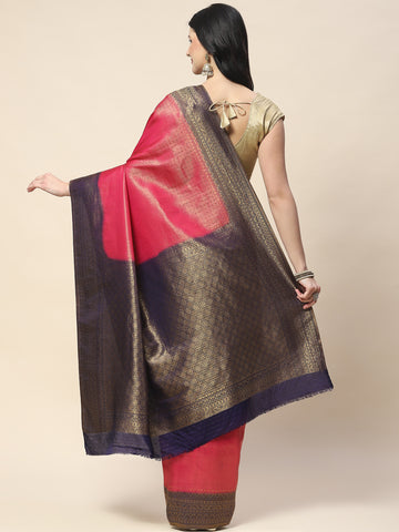 Zari Jaal Woven Handloom Saree