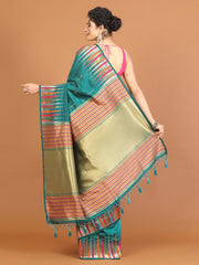 Plain Zari Border Art Silk Saree