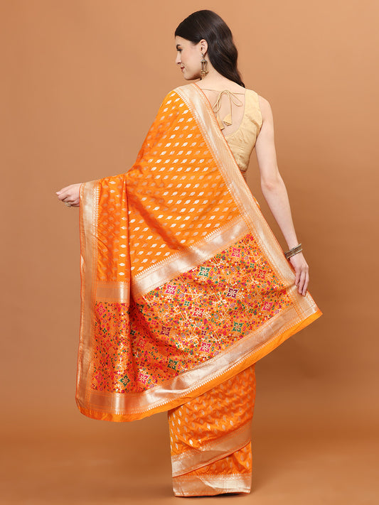 Zari Jaal Embroidery Banarasi Saree