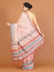 Digital Printed Tussar Woven Saree