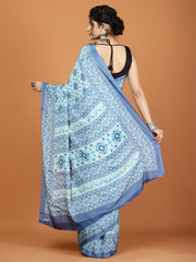 Digital Printed Crepe Woven Saree