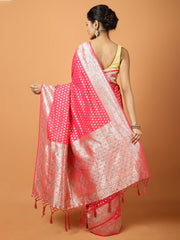 Stone Work Satin Woven Saree